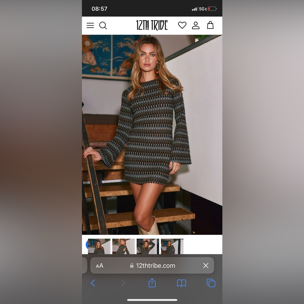 NWT Songbird sweater dress from 12th Tribe // XS